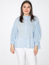 Skjorte med pufærmer